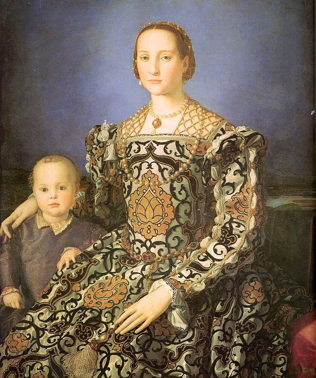 Agnolo Bronzino Eleanora di Toledo with her son Giovanni de' Medici France oil painting art